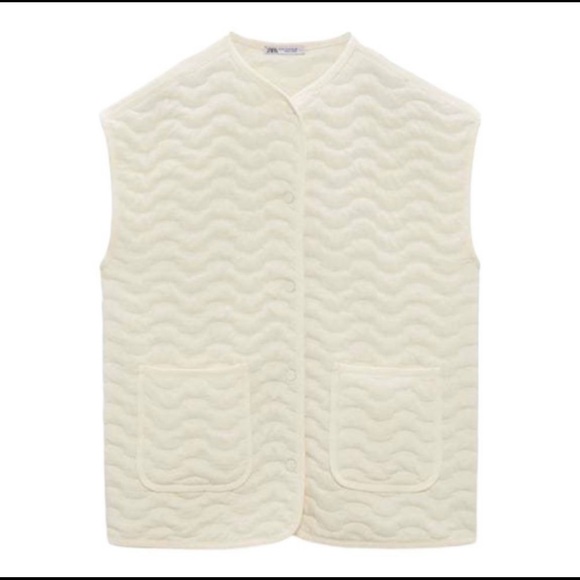 Zara Padded Oversized Quilted Vest - Picture 3 of 6